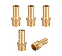 sourcing map 5 Piezas Conector Manguera de Lengüeta Racor Manguera Púa G1/4