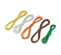 sourcing map 5 piezas de alambre de embalaje alambre de cobre estañado N/P 30 AWG 3 metros de longitud