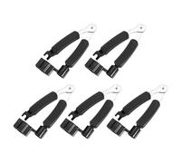 sourcing map 5 piezas de cortador de cuerdas de guitarra negro 3 en 1, herramienta multifuncional de mantenimiento de guitarra, herramienta de mantenimiento de cuerdas, cortador de cuerdas, extractor
