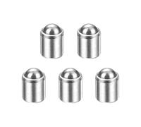 sourcing map 5 piezas de émbolos de resorte de punta de bola de 2 x 2 mm, elasticidad 5N, acero inoxidable, cuentas de posicionamiento sin pasos, pestillo de bola para puerta, armario, dispositivos