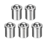 sourcing map 5 piezas de émbolos de resorte de punta de bola de 4 x 5 mm, 10 N, elasticidad, acero inoxidable, cuentas de posicionamiento de precisión, pestillo de bola para puerta, armario