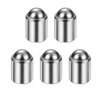 sourcing map 5 piezas de émbolos de resorte de punta de bola de 6 x 7 mm, elasticidad 10N, acero inoxidable, cuentas de posicionamiento sin paso, pestillo de bola para puerta, armario, dispositivos