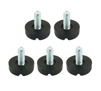sourcing map 5 Piezas M6 x 20 mm Rosca Mesa Escritorio Tornillo 20 mm Base | en nivelación pies