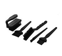 sourcing map 5 Piezas Negro Mango de plástico Conductor Anti-estático Cepillo de precisión