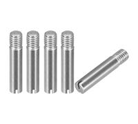 sourcing map 5 Piezas Pasador Cilíndrico Ranurado M8 x 40mm de Acero Inoxidable 304, Pasador de Localización de Rosca Externa, Pasador Roscado para Muebles y Armarios