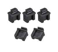 sourcing map 5 Piezas SFP Silicona Protectores Tapa Puerto Cubierta Anti Polvo 14mmx12mmx17mm Negro