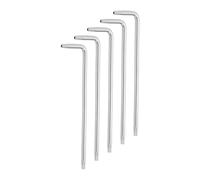 sourcing map 5 piezas T10 de seguridad a prueba de manipulaciones Torx Star Key Bit de 8 cm de largo brazo en forma de L llave hexagonal Torx con agujero, llave de 6 puntos, herramienta de mano de