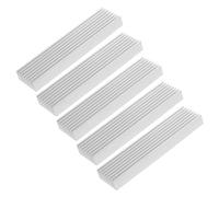 sourcing map 5 Piezas Tono plateado Aluminio Disipador de calor Disipador de calor 100x25x10mm