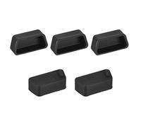 sourcing map 5 Piezas VGA Puerto Silicona Protectores Tapa Cubierta Anti Polvo para DB9, RS232, 15mm x 7mm Negro