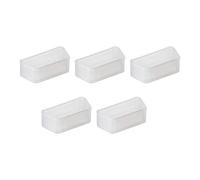 sourcing map 5 Piezas VGA Puerto Silicona Protectores Tapa Cubierta Anti Polvo para DB9, RS232, 15mm x 7mm Claro