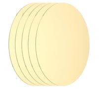 sourcing map 5 placas redondas de latón, hojas de cobre puro de 90 mm de diámetro, hoja de metal de cobre de latón H62 de 0,5 mm para manualidades, bricolaje, reparaciones eléctricas, uso industrial