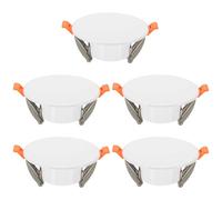 sourcing map 5 placas redondas de techo de 95 mm, panel de acceso decorativo para techo o pared de 2.2 a 3.3 pulgadas, color blanco mate