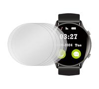 sourcing map 5 protectores de pantalla de reloj de vidrio templado de 40 mm, protección antiespía, esfera de cristal, protector de pantalla suave, antimiradas, película redonda para relojes