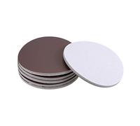 sourcing map 5-Pulg Esponja Lijado Disco Lijado Gancho Bucle Húmedo/Seco para Coche Madera Paneles Yeso Metal Marrón Corundo 3000 Granos 6 Pcs