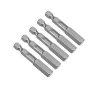 sourcing map 5 puntas de destornillador de cabeza hexagonal magnéticas H8, vástago hexagonal de 1/4 pulgadas, longitud de 5 cm S2 herramientas eléctricas