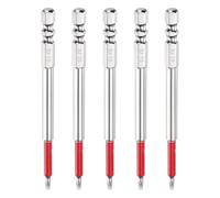 sourcing map 5 puntas de destornillador de cabeza Torx TT9 de 1/4 de pulgada, vástago hexagonal de 4 pulgadas de largo, magnéticas, a prueba de manipulaciones, 6 puntos, destornilladores industriales
