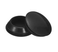 sourcing map 5 tapones de silicona, tapones redondos de goma para agujeros de 28 a 30 mm, tapones impermeables para tubos de metal, insertos de tapas de extremo de muebles, color negro