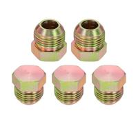 sourcing map 5 tapones hidráulicos JIC, conector macho de 37°, accesorios de manguera hidráulica de acero al carbono con chapado en zinc, se adapta a JIC -12 (1-1/40.6 cm-12 UN) para manguera/tubo de