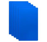 sourcing map 5 tarjetas de visita de metal de 4.7 x 2.8 x 0.000 pulgadas, 201 tarjetas de visita de acero inoxidable con espejo de titanio, grabado láser, hoja personalizada en blanco CNC para casa