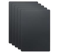 sourcing map 5 tarjetas de visita de metal de 4.7 x 3.1 x 0.04 pulgadas, 201 tarjetas de visita de acero inoxidable con espejo de titanio, grabado láser en blanco, hoja de grabado CNC personalizada