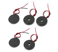 sourcing map 5 uds DC 1-30V 90dB sonido zumbador electrónico pasivo alarma negro 30x6mm