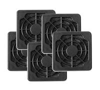 sourcing map 5 Unidades Escritorio De Ordenador A Prueba De Polvo Plástico Lavable 4cm Ventilador Protector Filtro Negro