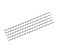 sourcing map 5 varillas de acero inoxidable 304, 7,5 mm x 356 mm, eje sólido de metal, barra redonda para modelo, avión, coches, barcos, manualidades, trabajo de metal