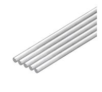 sourcing map 5 varillas redondas de aluminio 6061 de 1/4 pulgadas de diámetro, barra redonda de aluminio 6061 de 14 pulgadas de largo, barra de torno sólido para construcción industrial, manualidades