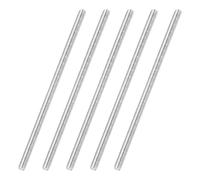 sourcing map 5 varillas totalmente roscadas, M2.5 x 0.45 mm, paso 304 de acero inoxidable 304 para mano derecha, tornillos roscados de 55 mm, sujetadores de varillas roscadas para anclajes, pernos