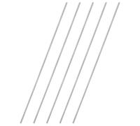 sourcing map 5 varillas totalmente roscadas, M2 x 0,4 mm, paso 304 de acero inoxidable 304, tornillos roscados de 150 mm de largo para anclajes, pernos, perchas, abrazaderas y pernos en U