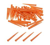 sourcing map 50 agujas dispensadoras cónicas de punta roma, punta dispensadora de adhesivo TT de calibre 15 de 2.36 pulgadas, cabezal cónico de plástico para rellenar tintas líquidas, adhesivos