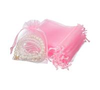 sourcing map 50 bolsas de regalo de organza, bolsas de cordón de 2.7 x 3.5 pulgadas, bolsas de regalo de joyería, pequeñas bolsas de regalo de boda para Navidad, cumpleaños, boda, caramelos, velas