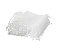 sourcing map 50 bolsas de regalo de organza, bolsas de cordón de 2.7 x 3.5 pulgadas, bolsas de regalo de joyería, pequeñas bolsas de regalo de boda para Navidad, cumpleaños, boda, velas de caramelos