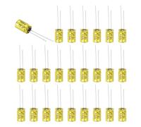 sourcing map 50 condensadores electrolíticos no polarizados de 10uF 100 V, condensador divisor de frecuencia de audio de aluminio de 13 mm x 8 mm para proyectos de audio de bricolaje, altavoces de
