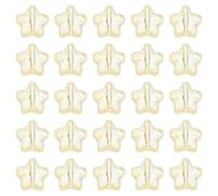 sourcing map 50 cuentas de cristal de 8 mm, colgantes en forma de estrella esmerilada, cuentas espaciadoras de cristal para manualidades, collares, aretes, pulseras, manualidades, naranja y amarillo