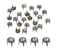 sourcing map 50 cuentas de garra de diamantes de imitación de 0.24 pulgadas (6 mm) con parte inferior puntiaguda de diamantes de imitación, repuestos de cuentas de garra de cristal, cabeza de clavo