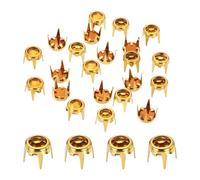 sourcing map 50 cuentas de garra de diamantes de imitación de 0.24 pulgadas (6 mm), parte inferior plana, repuestos de cuentas de garra de cristal, cabeza de clavo para manualidades, decoración de