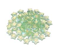 sourcing map 50 dijes de resina de estrella con parte trasera plana, mini cuentas a granel para manualidades, pinzas para el pelo, marcos de fotos, fundas de teléfono, decoración de álbumes de