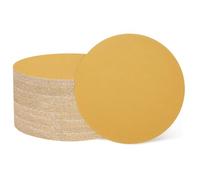 sourcing map 50 discos de lija orbitales aleatorios de 125 mm de grano 220 con gancho y bucle, almohadillas de lija orbitales aleatorias para carpintería, automoción, metal, color dorado