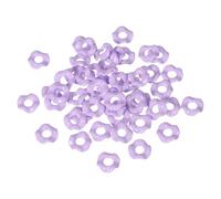 sourcing map 50 espaciadores ondulados para bolígrafos de cuentas, cuentas de flores acrílicas, espaciadores de ondas coloridas, cuentas focales para hacer joyas, bolígrafos, pulseras, collares