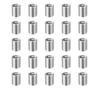 sourcing map 50 insertos de reparación de roscas de alambre M3 x 0,5 x 2,5D (7,5 mm) métrico de acero inoxidable 304H helicoidal helicoidal para reparaciones automotrices