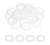 sourcing map 50 juntas de silicona, juntas tóricas de 11/4 pulgadas, juntas de manguera de fontanería, arandela de manguera de jardín para grifo de tubería de agua, cabezal de ducha, sello de manguera