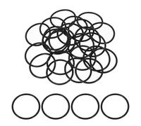 sourcing map 50 juntas tóricas AS-127, juntas tóricas de goma de nitrilo de 1-7/16 pulgadas de diámetro interior, 1-5/8 pulgadas de diámetro exterior, junta de sellado redonda de 3/32 pulgadas de