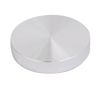 sourcing map 50 mm Diámetro 10 mm Espesor de disco de aluminio de rosca M8 hardware para tabla de cristal