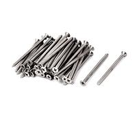 sourcing map 3,5 x 60mm Cruz Cabeza Avellanada tornillo autorroscante sujetadores 50 pcs