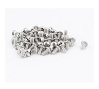 sourcing map 50 pcs #6-32 x 1/4" de acero inoxidable tornillos de máquina de cabeza Braguero Phillips fijaciones