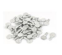 sourcing map 50 pcs M6 x 12mm Máquina Raqueta de acero al carbono roscados
