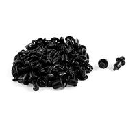 sourcing map 50 Pcs Remache Sujetador Pin Clips Plástico Empuje Puerta de Coche Parachoques para 6,5mm Agujero