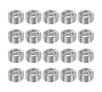 sourcing map 50 piezas de insertos de reparación de roscas de alambre M8 x 1,25 x 1D (8 mm) métrico de acero inoxidable 304H helicoidal helicoidal para reparaciones automotrices