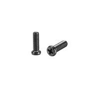 sourcing map 50 Piezas M2x7mm Phillips Tornillo Sujetador 2.8mm Diámetro | Negro, Tornillo Cabeza, para Portátil PC TV Ventilador Interruptor